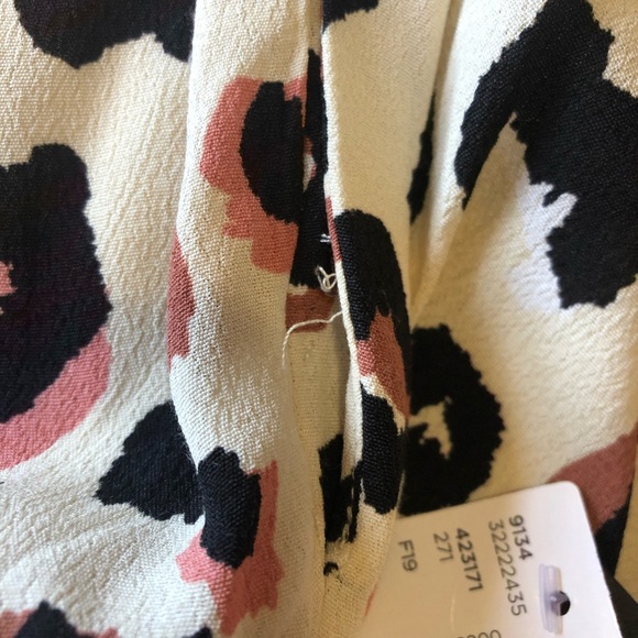 Skirt Animal Print Plus Size 2X Reitman’s NWT Pockets Elastic Waistband Cream - Picture 2 of 6